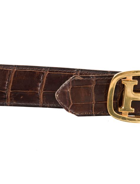 hermes collier de chien crocodile|Hermes collier de chien belt.